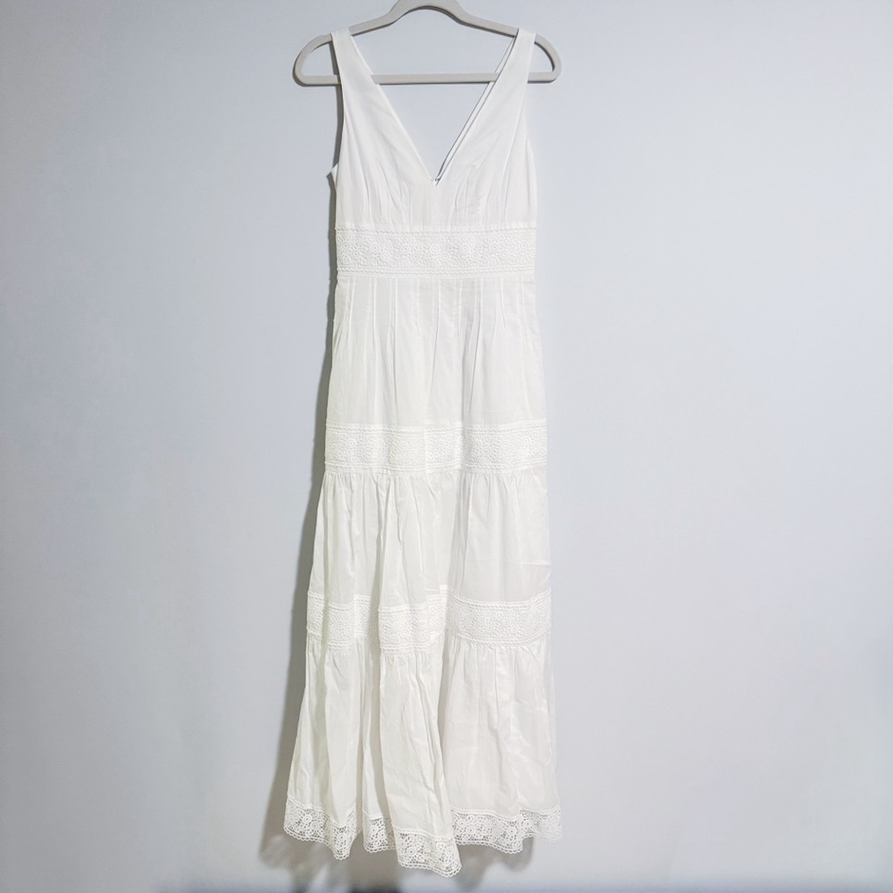 ONE33 SOCIAL - White V-Neck Maxi Dress